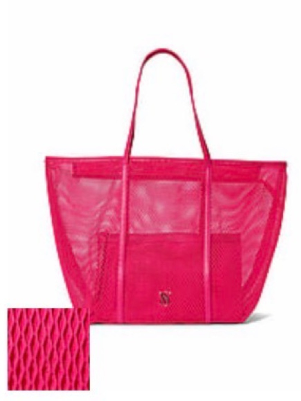 Victoria's Secret Hot Pink Mesh Tote